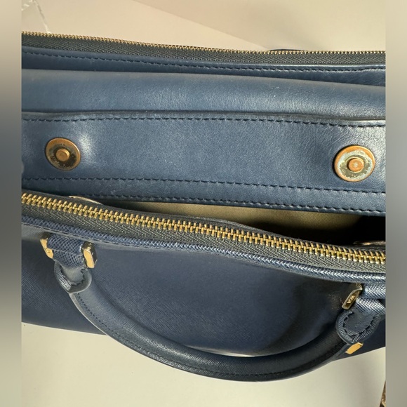 ☘️#193 MCM Saffiano Leather Double Zip Two-Way Satchel Tote Bag - Picture 14 of 16